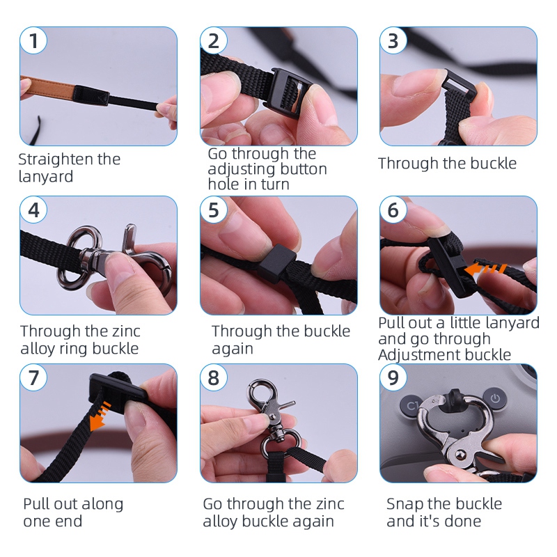 Drone Remote Controller Lanyard - Für DJI FPV Combo Fernbedienung Silikonhülle