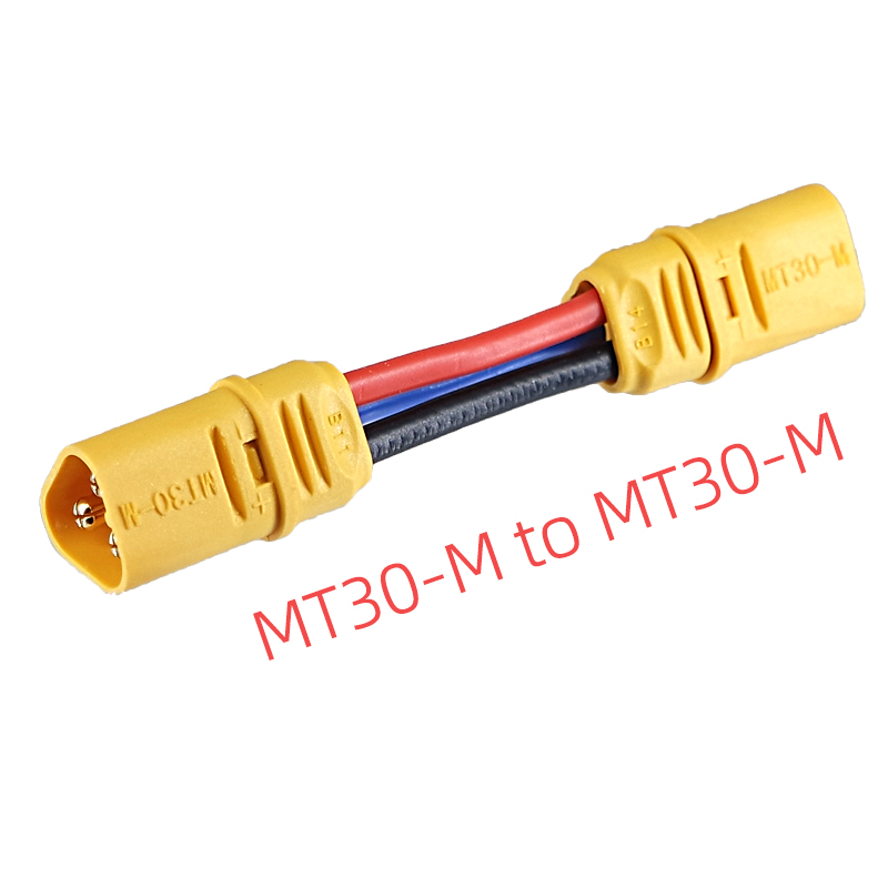 Drone Battery Adapter - Amass Lithium-Batterie Stecker-zu-Stecker Kabelverbinder: MT30-M zu