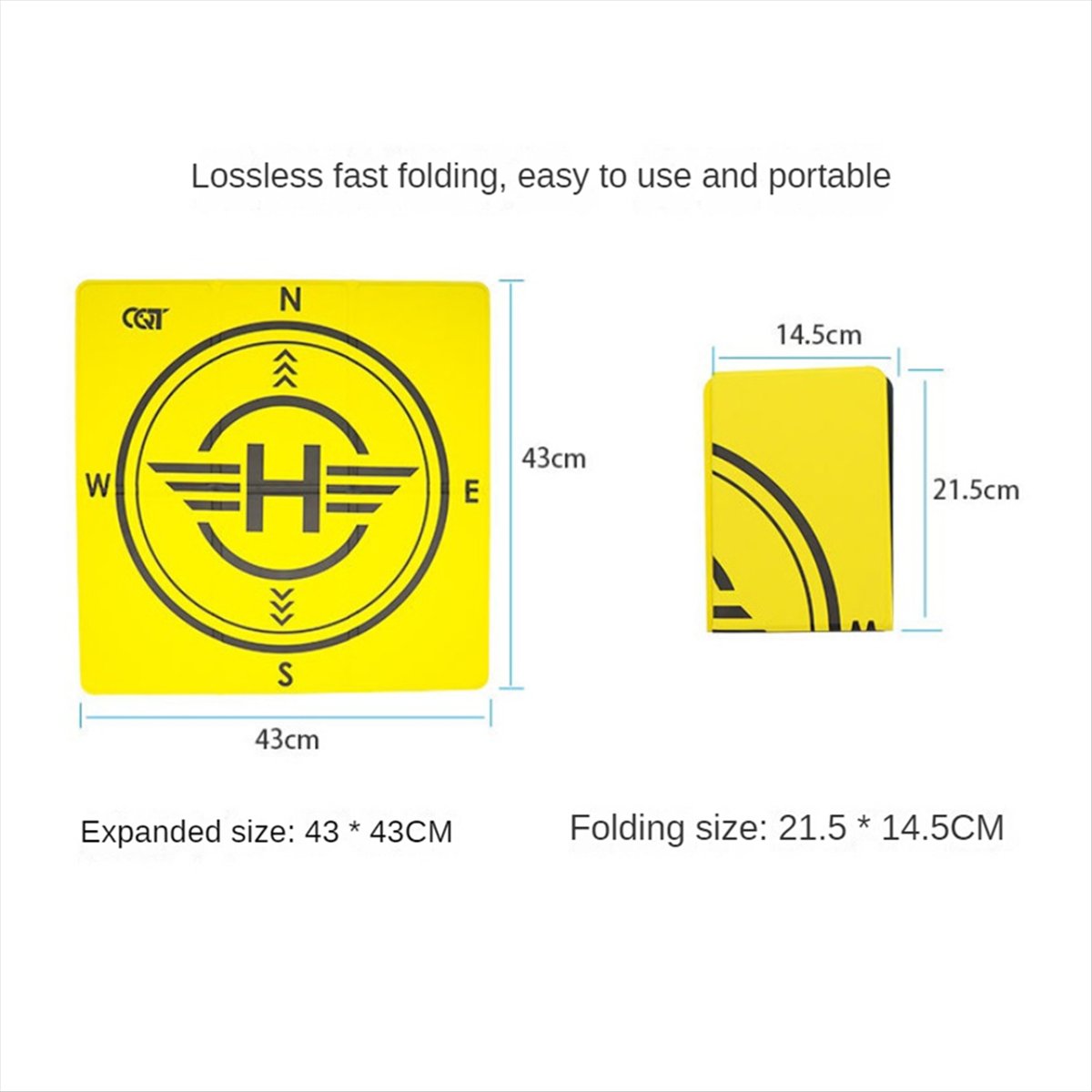 Drone Landing Pad - DTC5 CQT Drohnen-Landeplattform Faltbare Flugzeug-Startmatte für