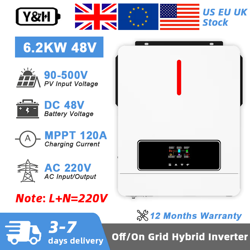 Drone Solar Charger - Y&H 6,2 kW Hybrid-Solarwechselrichter 48 VDC