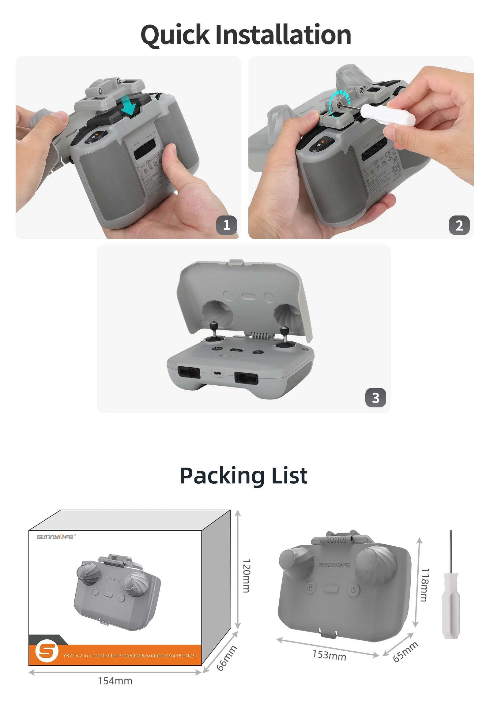2-in-1-Controller-Schutz SunHo – Drone Joystick Cover Bewertung und Preis