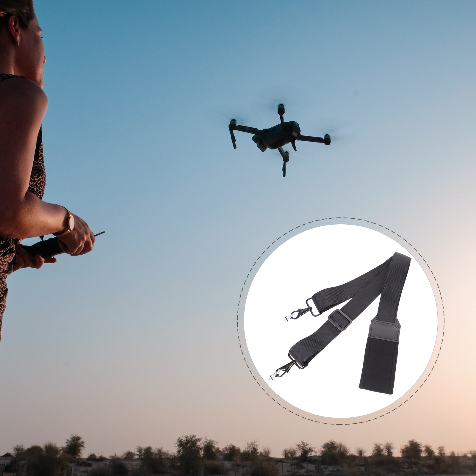 2 3 Kompatibler RC-Controller- – Drone Neck Strap Bewertung und Preis