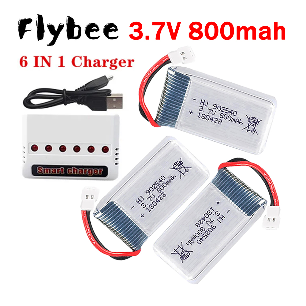 MEW 800mAh 3,7V Lipo-Akku + 6- – Drone Battery Charger Bewertung und Preis