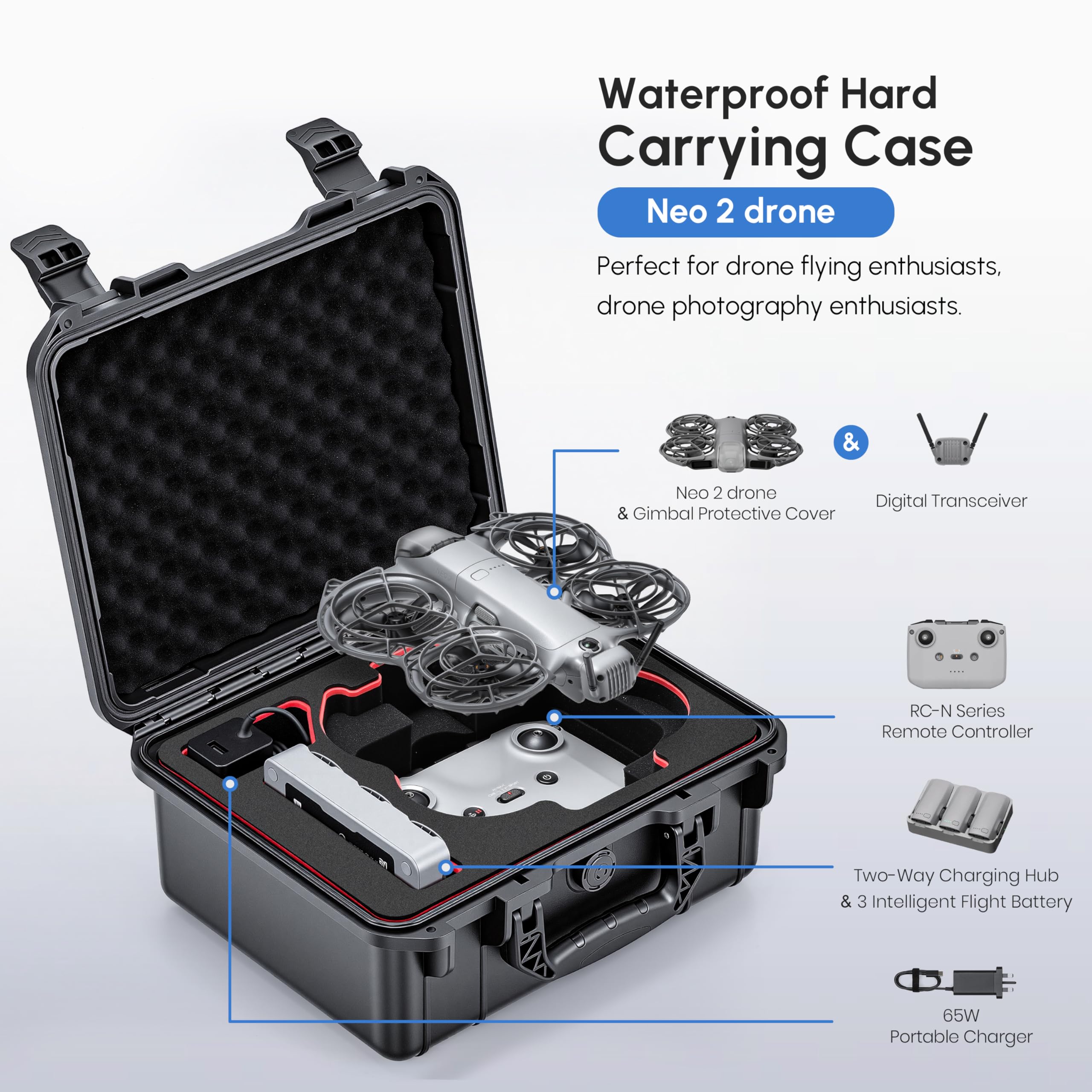 NEO 2 Hülle, Wasserdichter Har – Drone Joystick Cover Bewertung und Preis