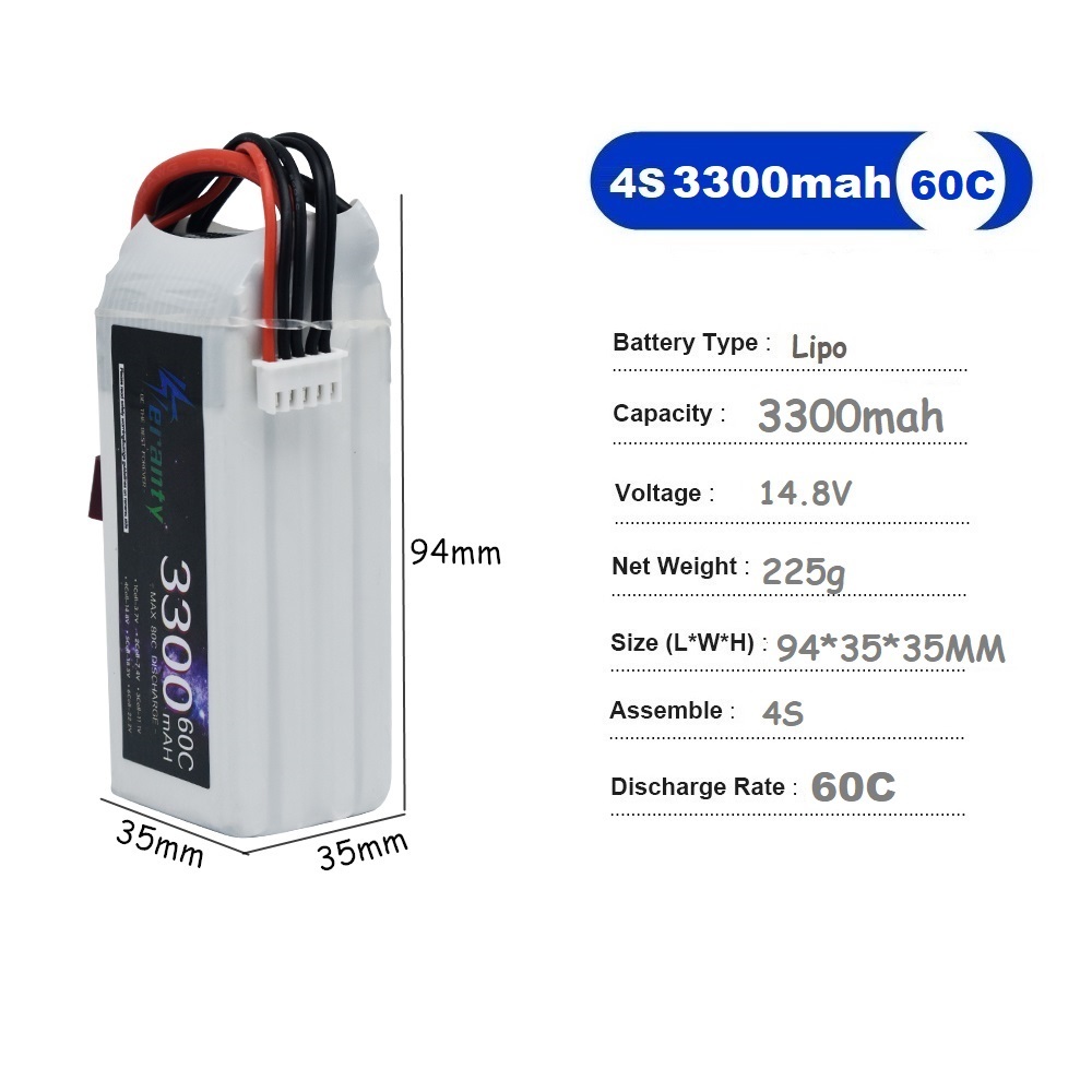 LiPo Akku 4S 3300mAh 60C 14,8V – Drone Power Bank Bewertung und Preis