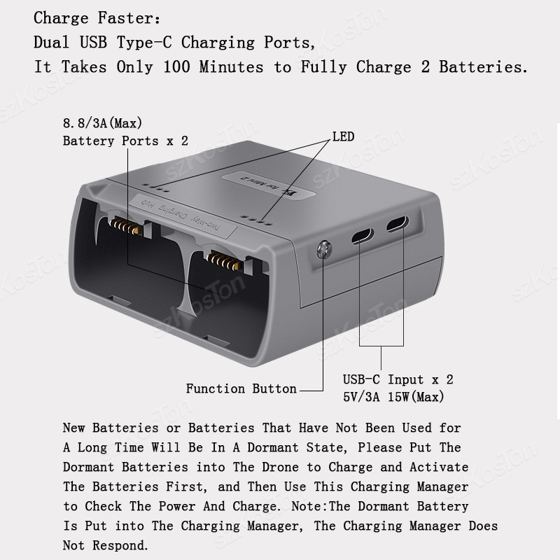 Für DJI Mini 4K/MINI 2/Mini 2  – Drone Charging Hub Bewertung und Preis