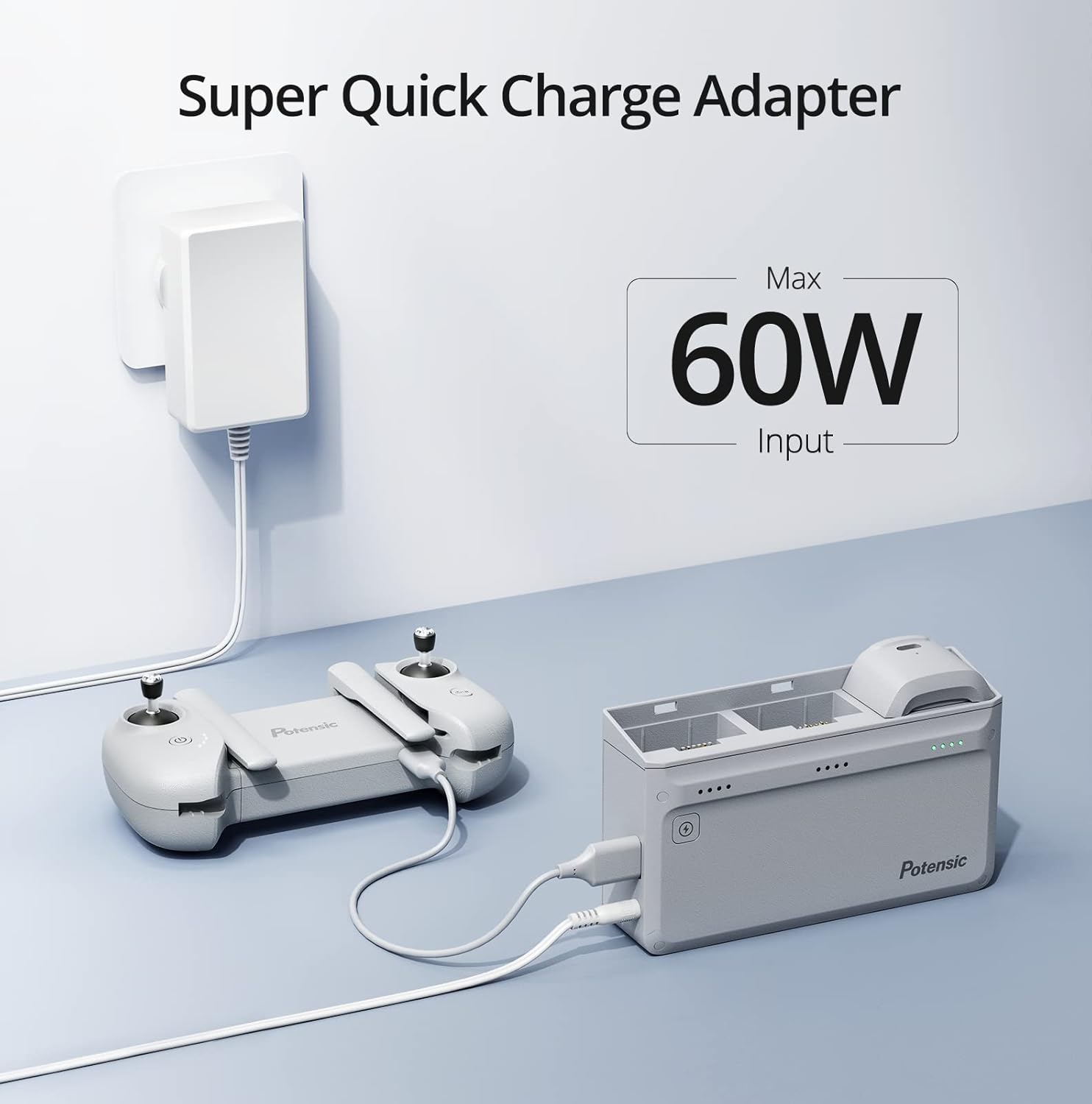 Potensic Original 60W Ladehub  – Drone Charging Hub Bewertung und Preis
