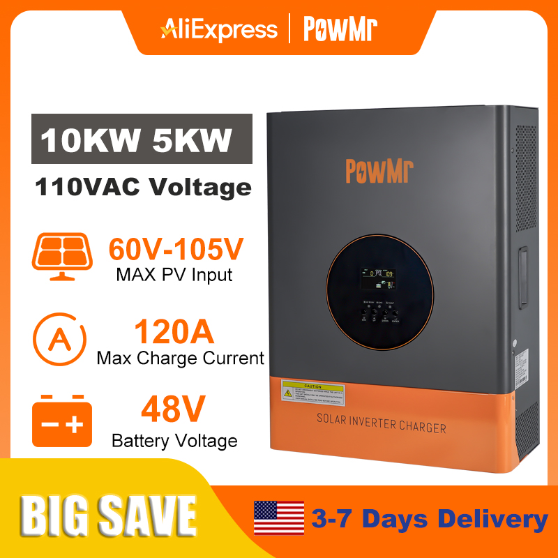 PowMr 10KW 5KW Split-Phase-Wec – Drone Solar Charger Bewertung und Preis